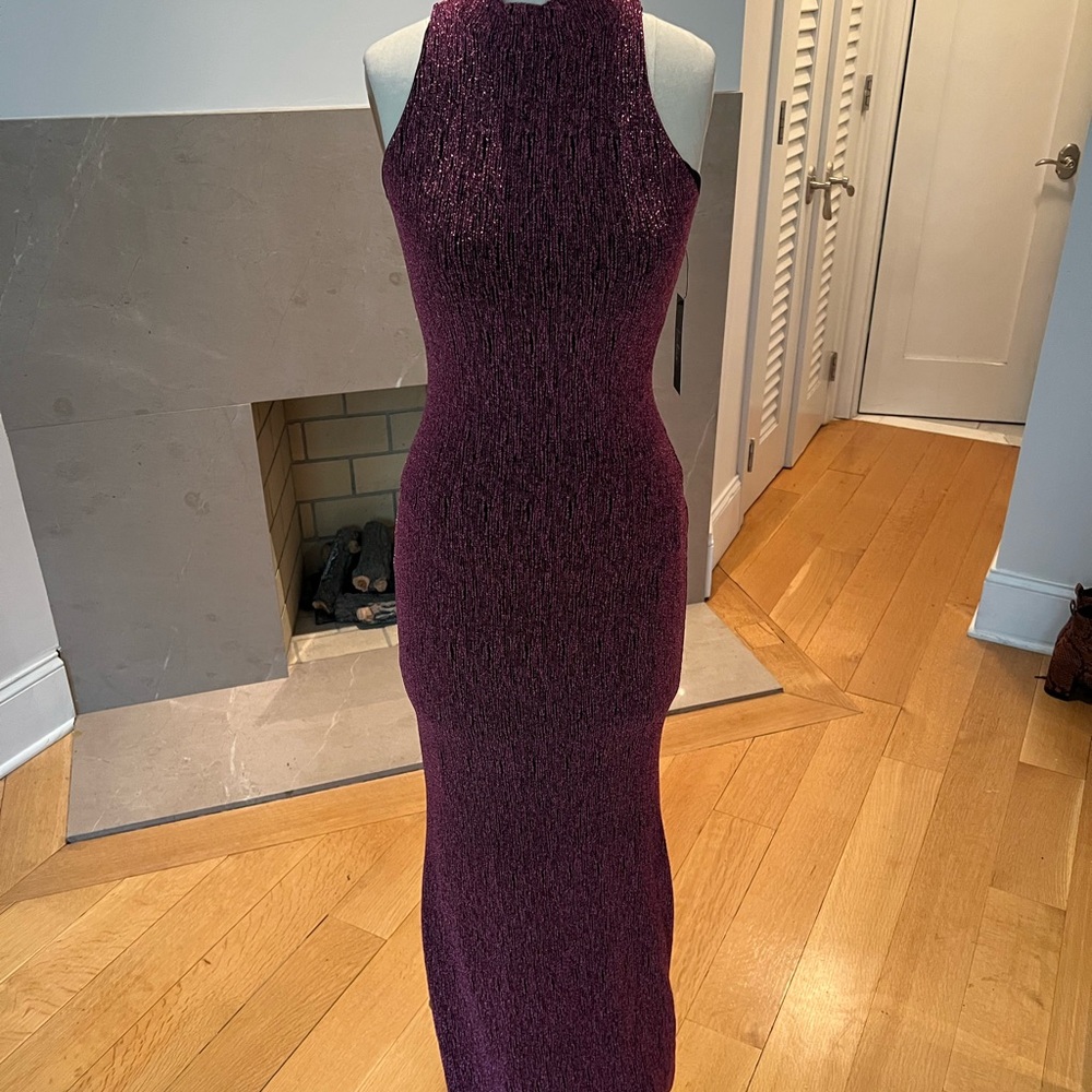 ASOS Shimmering Purple Sleeveless Gown